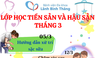 Lớp học tiền sản và hậu sản tháng 03 năm 2026